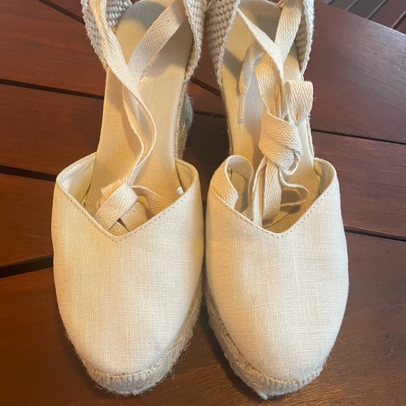 Soludos Mallorca 4” Espadrille Ankle Wrap Wedge 6.5 - Picture 5 of 5
